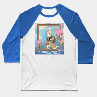 Scuba Diving Underwater with Rabbit Bunny Lover Diver Instructor Gift Baseball T-Shirt